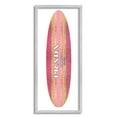 thumbnail image 1 of Stupell Industries Pink Sparkle Fashion Logo Glam Surfboard Design Framed Wall Art, 10 x 24, Design by Madeline Blake, 1 of 5