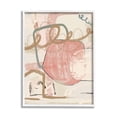 thumbnail image 1 of Stupell Industries Pink Squiggle Abstraction Abstract Painting White Framed Art Print Wall Art, 24 x 30, 1 of 9
