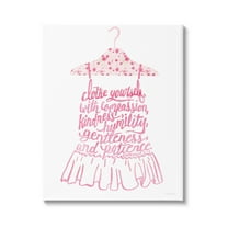 Stupell Industries Pink Stylish Uplifting Quote Religious Verse Calligraphy Graphic Art Gallery Wrapped Canvas Print Wall Art, Design by Kamdon Kreations