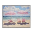 thumbnail image 1 of Stupell Industries Contemporary Pink Summer Chairs by the Sea Gray Framed Giclee Art, 20 x 16, by LSR Design Studio, 1 of 8
