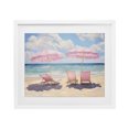 thumbnail image 1 of Stupell Industries Contemporary Pink Summer Chairs by the Sea White Framed Print Under Glass, 21 x 17, by LSR Design Studio, 1 of 8