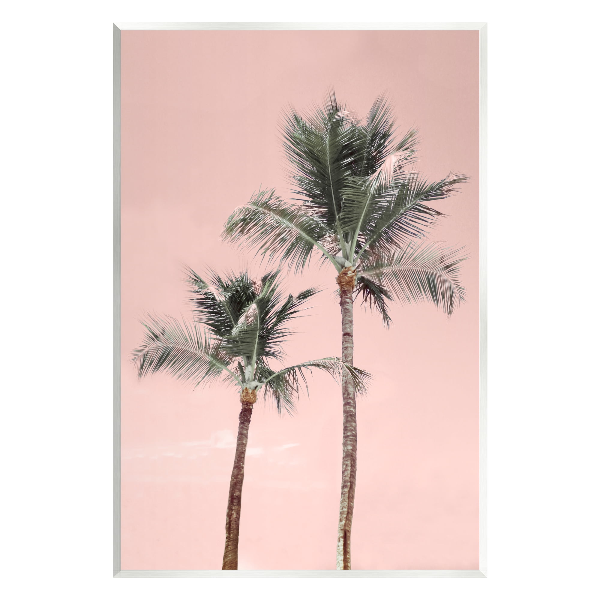 Stupell Industries Pink Summer Palm Trees Botanical & Floral Photography Unframed Art Print Wall Art, 10 x 15