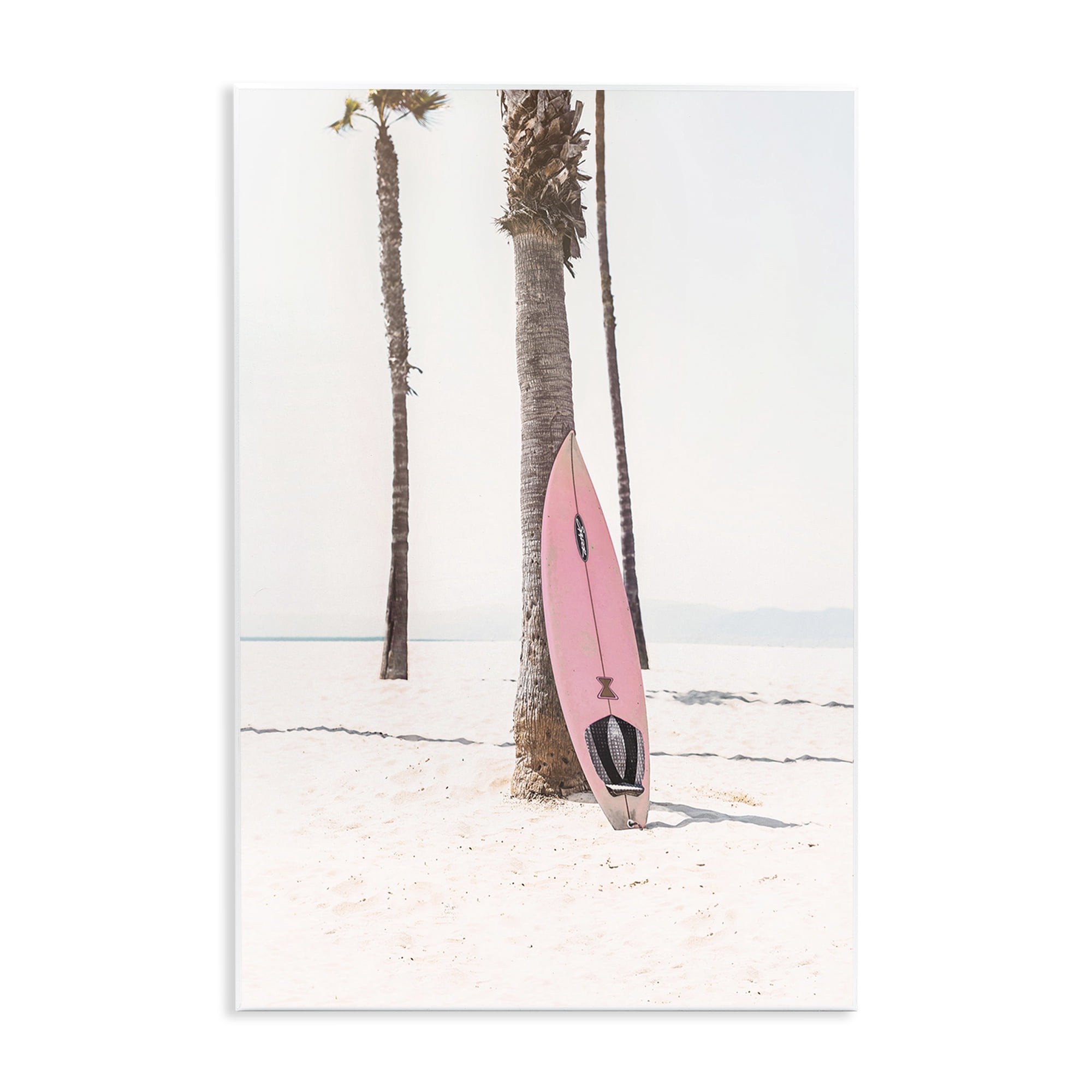 Stupell Industries Pink Surf Board Coastal Photography Unframed Art Print Wall Art, 13 x 19