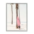thumbnail image 1 of Stupell Industries Pink Surfboard on Coast Nature Photography Gray Framed Art Print Wall Art, 11 x 14, 1 of 8