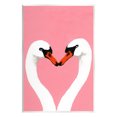 thumbnail image 1 of Stupell Industries Pink Swan Beaks Heart Shape Animals & Insects Painting Unframed Art Print Wall Art, 1 of 6