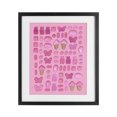 thumbnail image 1 of Stupell Industries Contemporary Pink Toned Candies Black Framed Print Under Glass, 17 x 21, by LISH Creative, 1 of 8