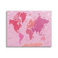 thumbnail image 1 of Stupell Industries Pink Tones World Map Atlas Countries Education Graphic Art Gallery Wrapped Canvas Print Wall Art, Design by Arrolynn Weiderhold, 1 of 7