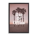 thumbnail image 1 of Stupell Industries Coastal Pink Tropical Out Of Office Black Floating Frame Canvas Art, 17 x 25, by Lil' Rue, 1 of 8