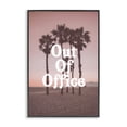 thumbnail image 1 of Stupell Industries Coastal Pink Tropical Out Of Office Black Framed Giclee Art, 12 x 18, by Lil' Rue, 1 of 8