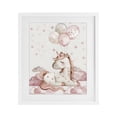 thumbnail image 1 of Stupell Industries Eclectic Pink Unicorn with Balloons White Framed Print Under Glass, 17 x 21, by LSR Design Studio, 1 of 8