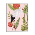thumbnail image 1 of Stupell Industries Pink Varied Botanical Bird Graphic Art White Framed Art Print Wall Art, Design by Melissa Wang, 1 of 8