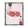 thumbnail image 1 of Stupell Industries Pink Varied Geometric Shapes Abstract Painting Gray Floater Framed Art Print Wall Art, 17 x 21, 1 of 9