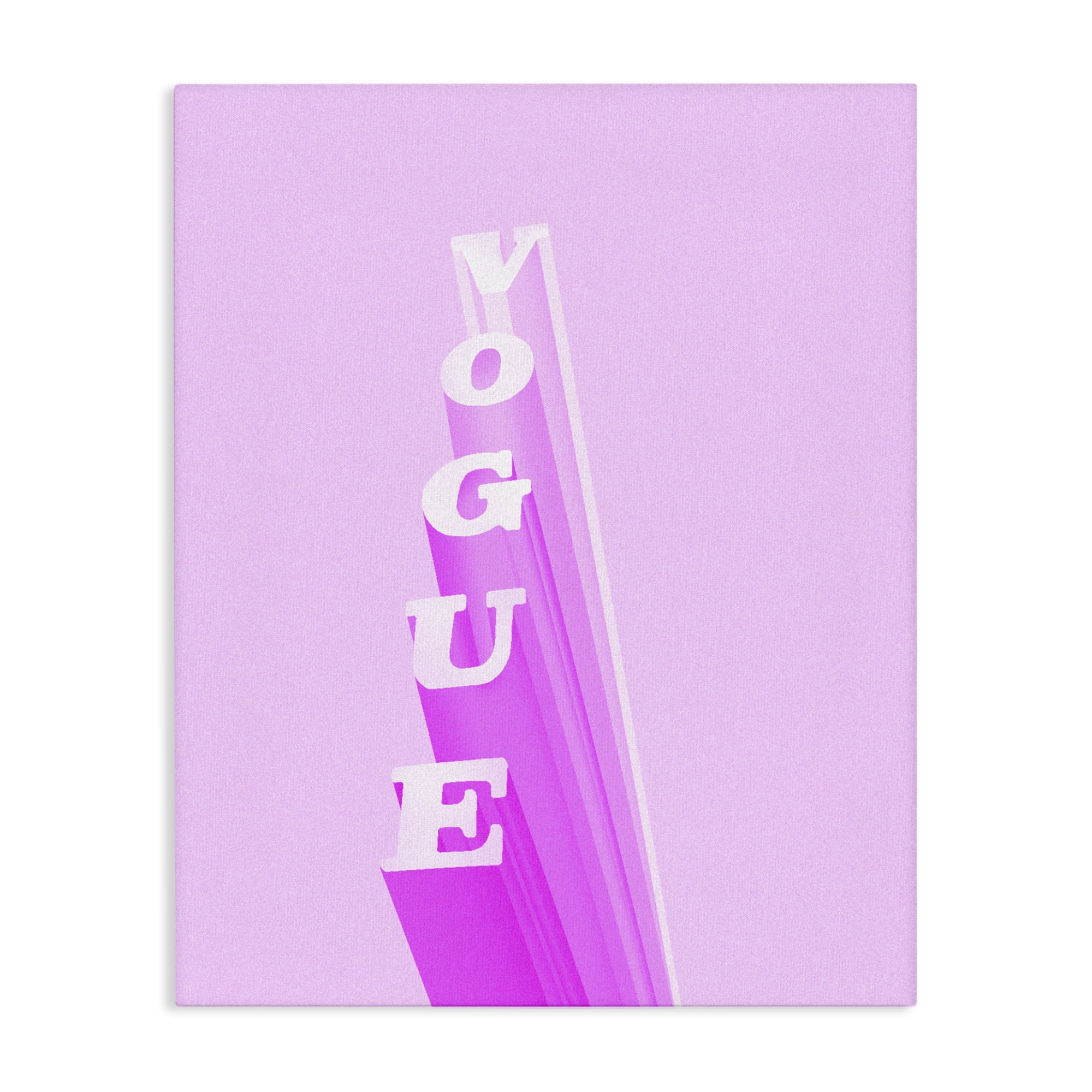Stupell Industries Pink Vertical Glam Lettering Canvas Wall Art, design by Ziwei Li