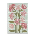 thumbnail image 1 of Stupell Industries Eclectic Pink Whimsy Midcentury Flowers Black Framed Giclee Art, 16 x 24, by Martina Pavlova, 1 of 8