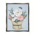 thumbnail image 1 of Stupell Industries Pink & White Bouquet Botanical & Floral Painting Gray Floater Framed Art Print Wall Art, 17 x 21, 1 of 9