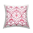 thumbnail image 1 of Stupell Industries Pink White Brocade Pattern Printed Throw Pillow Design by George Tygert, 1 of 4
