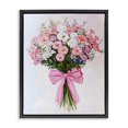 thumbnail image 1 of Stupell Industries Cottage Pink & White Tied Flower Bouquet Black Floating Frame Canvas Art, 17 x 21, by The Prints Vibe, 1 of 8