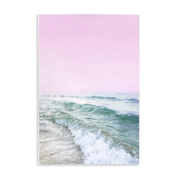 Stupell Industries Pink Winter Sea Coastal Photography Unframed Art Print Wall Art, 13 x 19