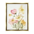 thumbnail image 1 of Stupell Industries Pink & Yellow Florals Botanical & Floral Painting Gold Floater Framed Canvas Art Print Wall Art, 25 x 31, 1 of 10