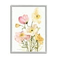 thumbnail image 1 of Stupell Industries Pink & Yellow Florals Botanical & Floral Painting Gray Framed Art Print Wall Art, 16 x 20, 1 of 9