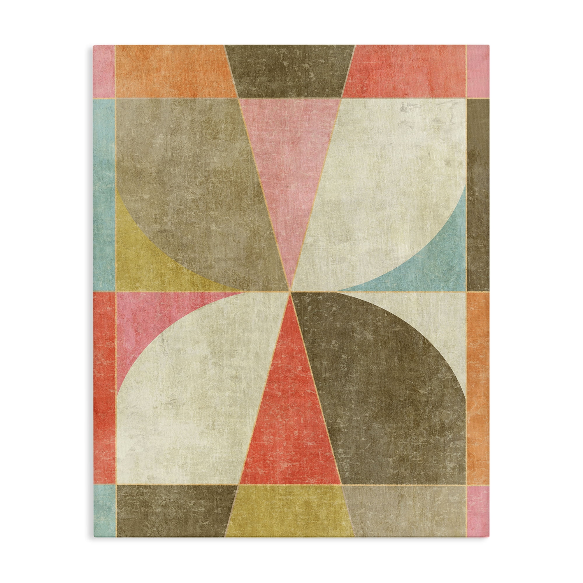 Stupell Industries Pinwheel Symmetric Shapes Canvas Wall Art, design by Suzanne Nicoll