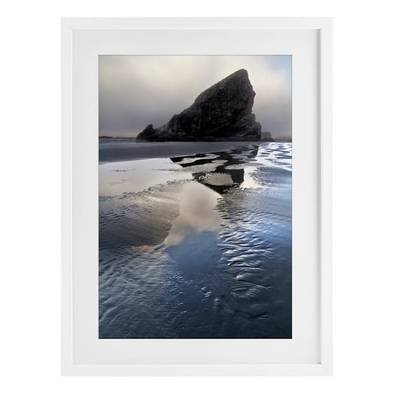 Stupell Industries Pistol River Seascape White Framed Print Under Glass design by Celebrate Life Gallery, 23 x 17