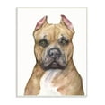 thumbnail image 1 of Stupell Industries Pit Bull Dog Pet Animal Watercolor Painting Wall Plaque Art by George Dyachenko, 1 of 2