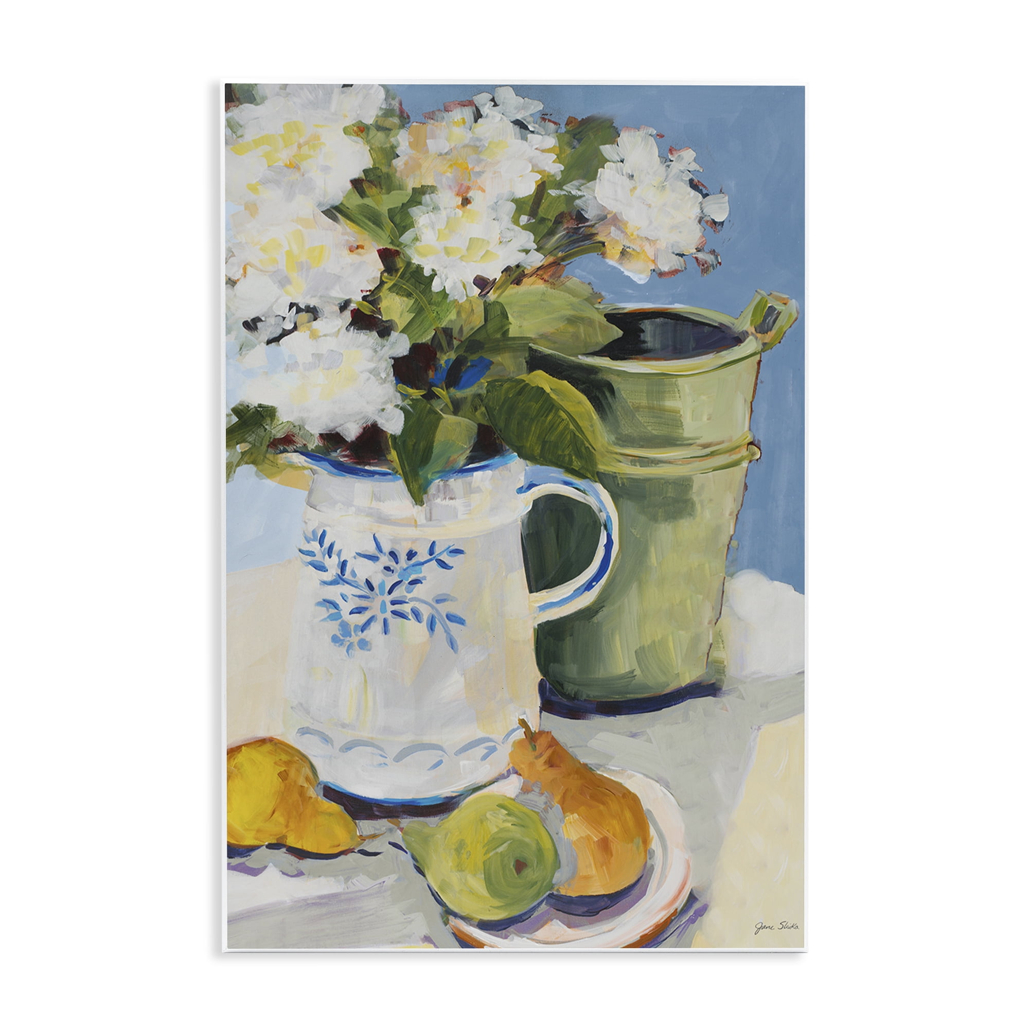 Stupell Industries Pitcher of Flowers Still Life Wall Plaque Art, design by Jane Slivka