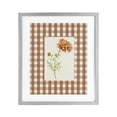 thumbnail image 1 of Stupell Industries Farmhouse Plaid Marigold Flower Gray Framed Print Under Glass, 17 x 21, by Lisa Wehmeyer, 1 of 8