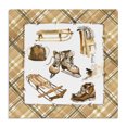 thumbnail image 1 of Stupell Industries Farmhouse Plaid Winter Sports Canvas Art, 24 x 24, by Geoff Allen, 1 of 8