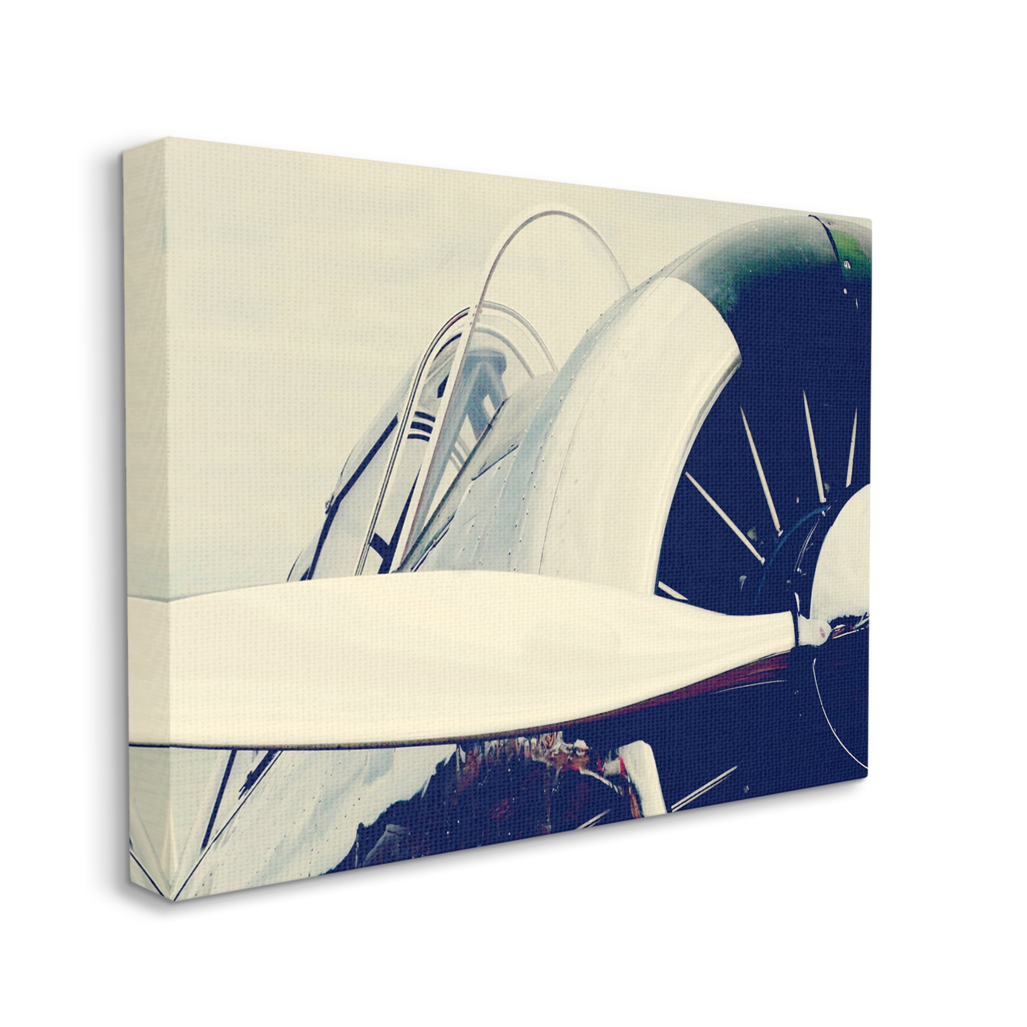 Stupell Industries Plane Propeller Close Up Modern Industrial Transportation Photography Gallery Wrapped Canvas Print Wall Art, 24 x 30