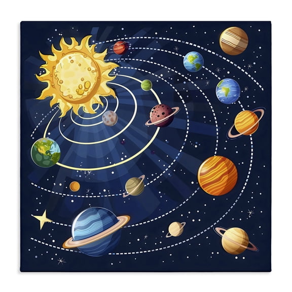 Stupell Industries Planets In Orbit Canvas Wall Art, design by Creative Studio