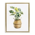 thumbnail image 1 of Stupell Industries Plant In Pottery Botanical & Floral Painting Gold Floater Framed Art Print Wall Art, 17 x 21, 1 of 10