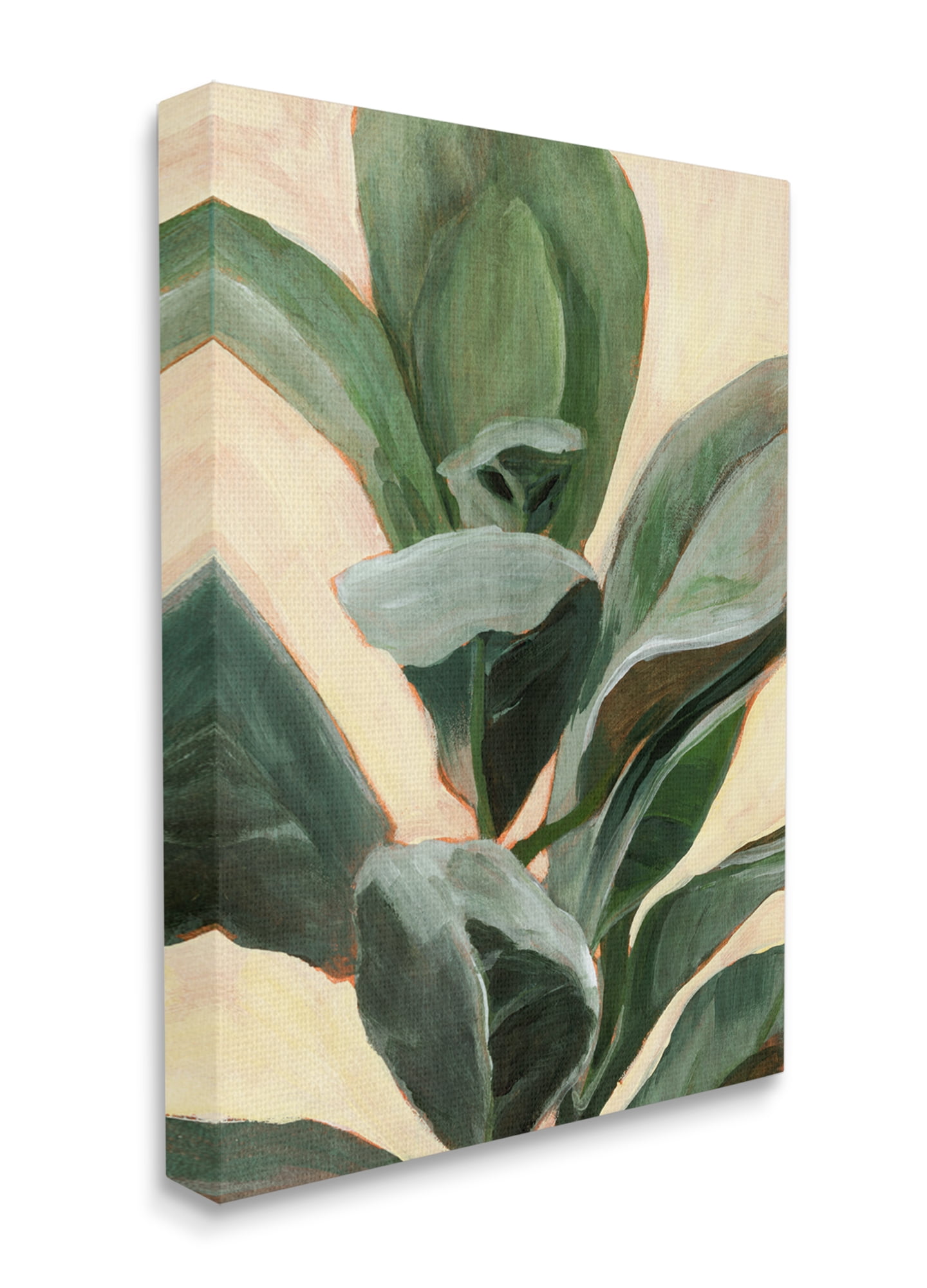 Stupell Industries Plant in Pot Study Curved Green Branches Canvas Wall Art, 36 x 48, Design by Annie Warren