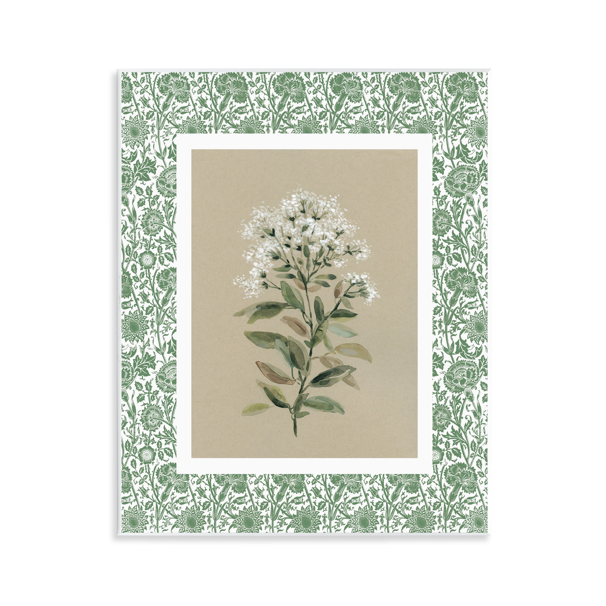 Stupell Industries Plant on Green Botanicals Wall Plaque Art, design by Carol Robinson