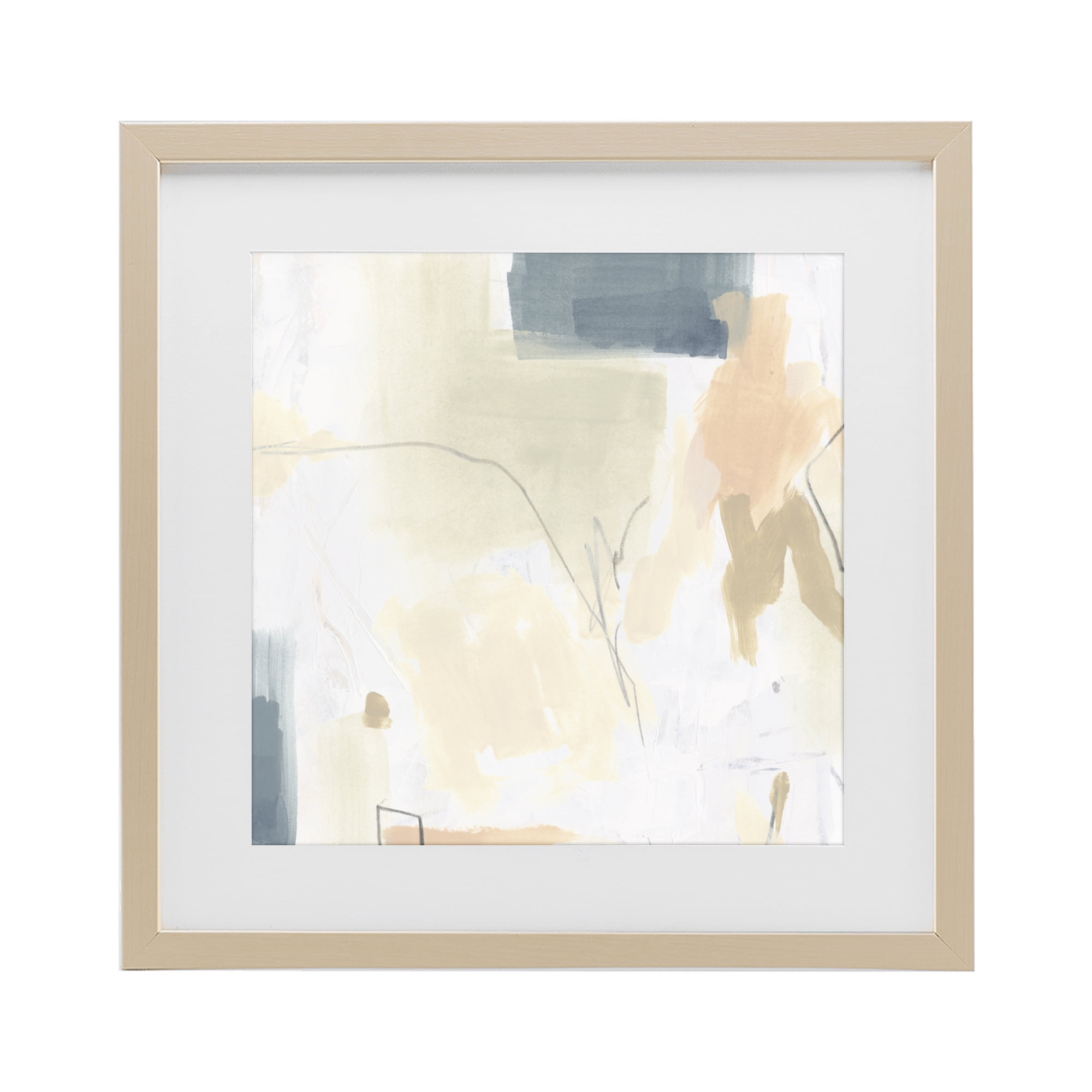 Stupell Industries Plaster Line Abstract Birch Framed Print Under Glass, design by June Erica Vess