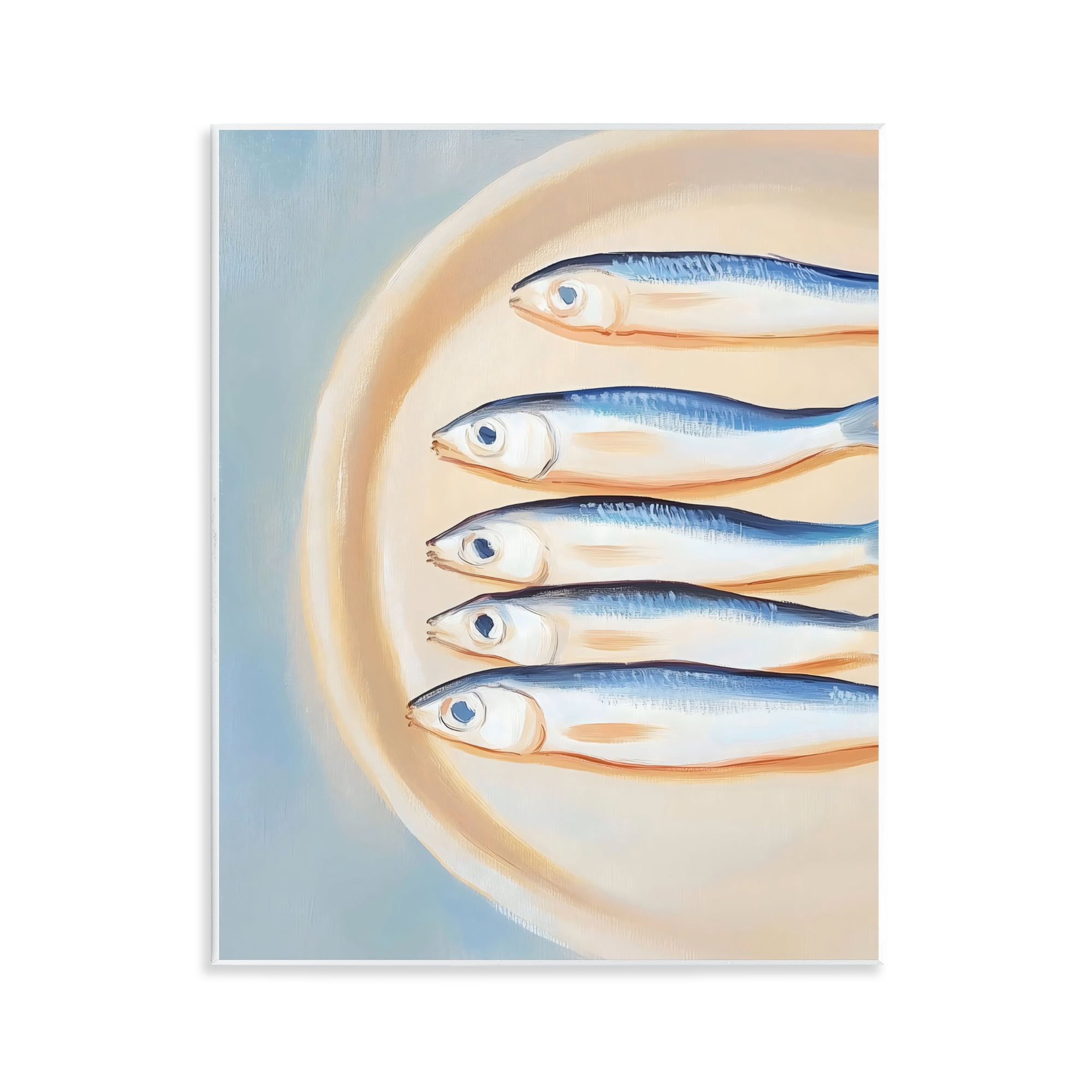 Stupell Industries Plate of Sardines Wall Plaque Art, design by The Prints Vibe