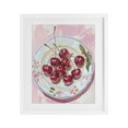 thumbnail image 1 of Stupell Industries Modern Plate of Summer Cherries White Framed Print Under Glass, 17 x 21, by The Prints Vibe, 1 of 8
