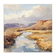 thumbnail image 1 of Stupell Industries Transitional Plateau River Evening Glow Canvas Art, 17 x 17, by Petals Prints Design, 1 of 8