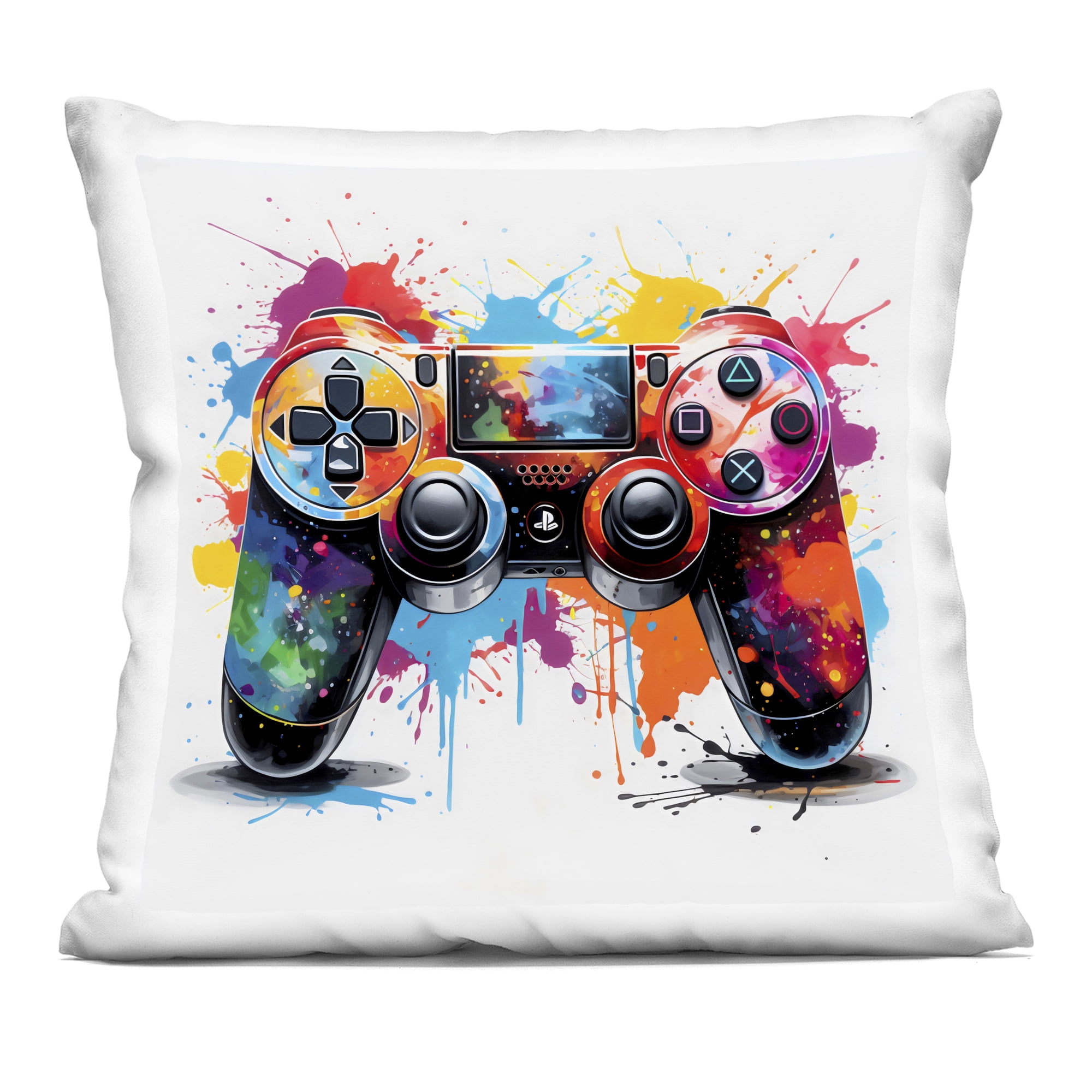 Stupell Industries Playful Bright Game Controller Decorative Printed Throw Pillow, design by Creative Studio, 18 x 7 x 18