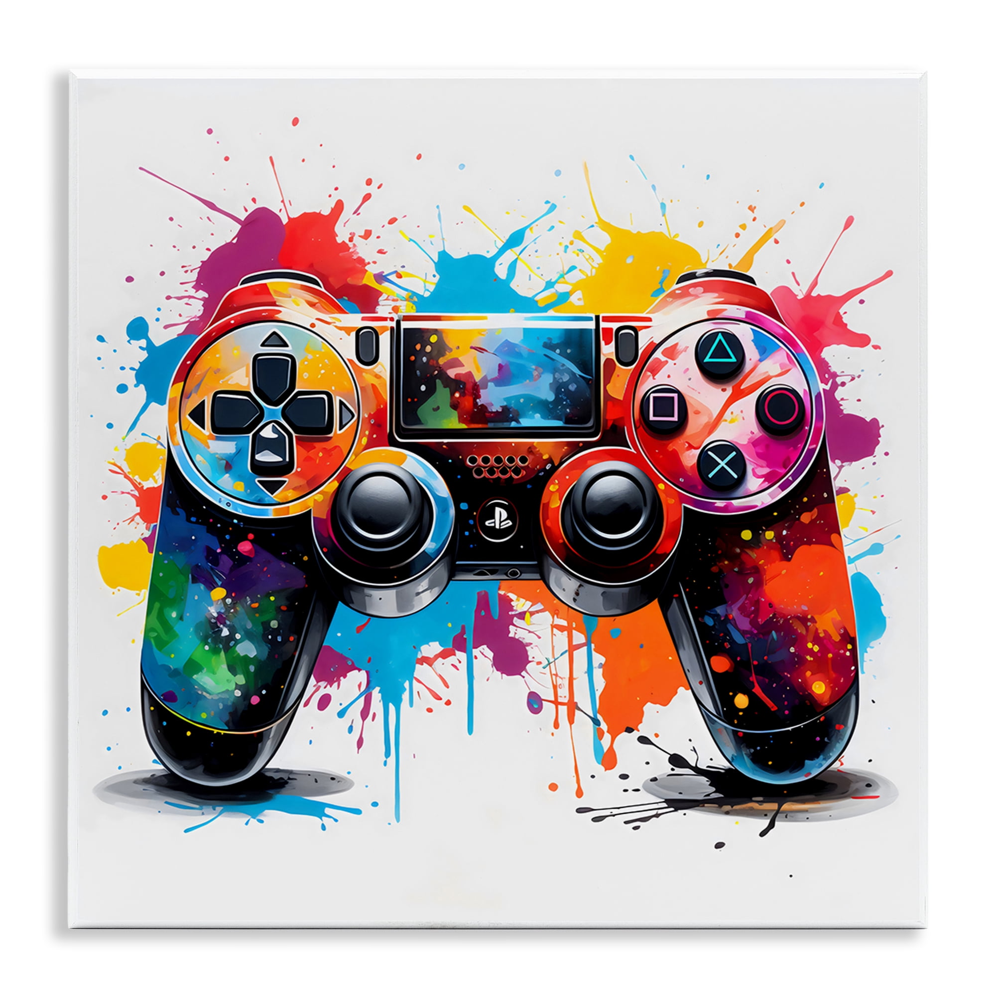 Stupell Industries Playful Bright Game Controller Wall Plaque Art, design by Creative Studio