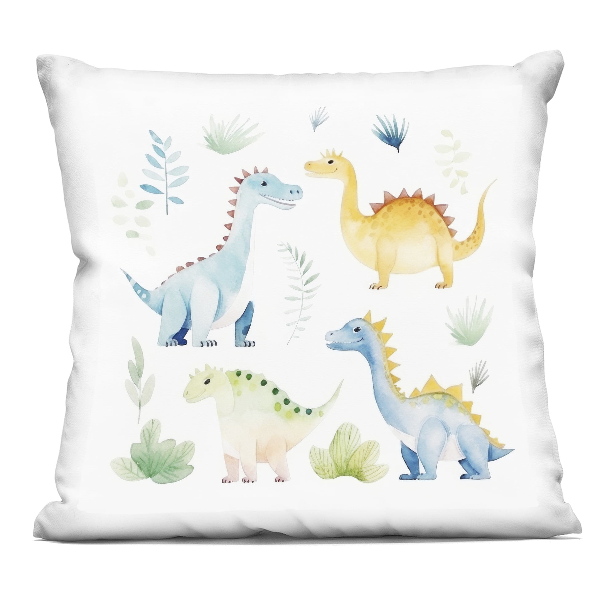 Stupell Industries Playful Dinosaur Wonderland Decorative Printed Throw Pillow, design by Lazar Studio, 18 x 7 x 18