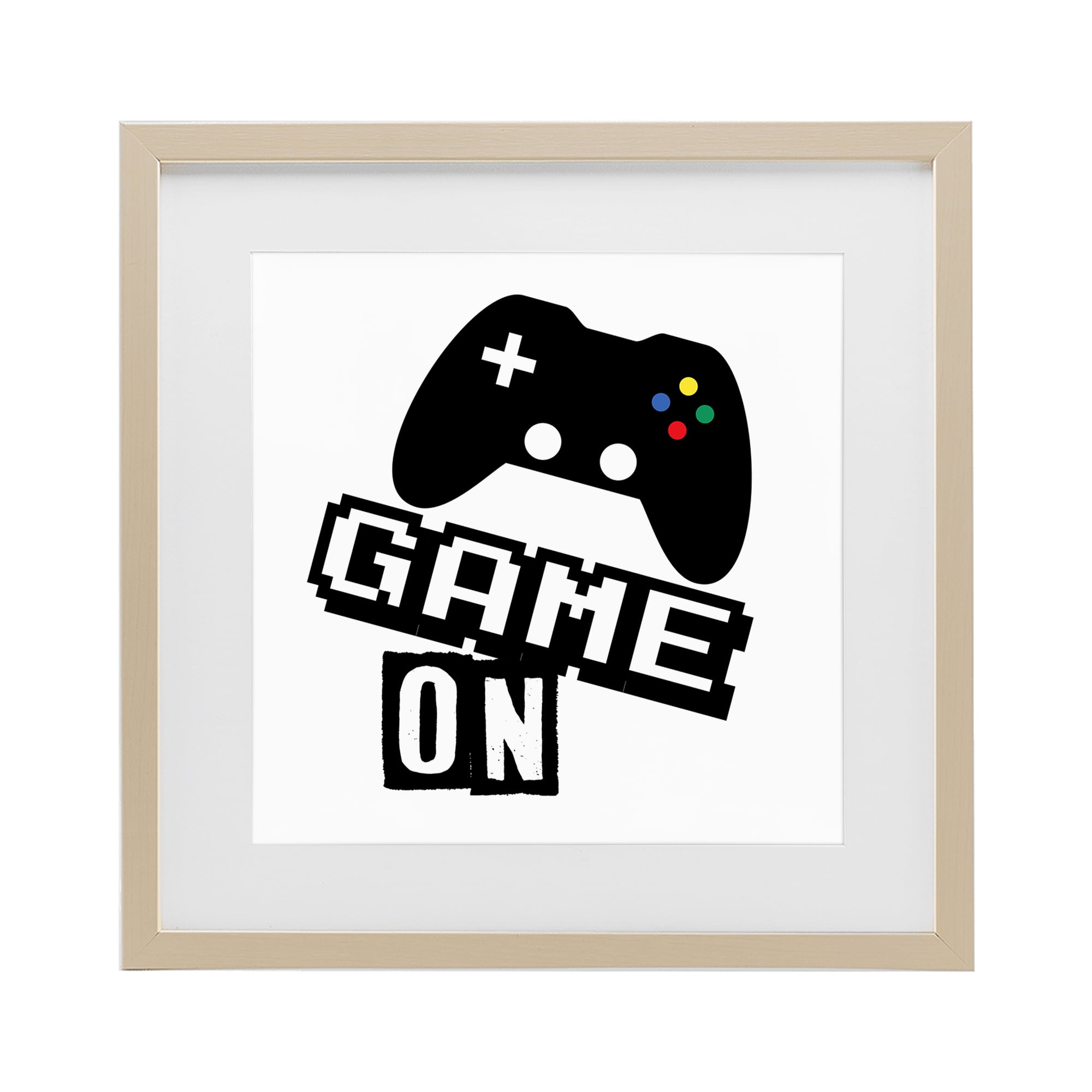 Stupell Industries Playful Game On Birch Framed Print Under Glass, design by Marcus Prime