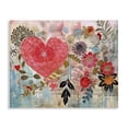 thumbnail image 1 of Stupell Industries Playful Heart & Flowers Abstract Painting Wrapped Canvas Art Print Wall Art, 20 x 16, 1 of 8