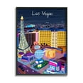 thumbnail image 1 of Stupell Industries Playful Las Vegas California Illustration City Landmarks Design by Carla Daly, 11" x 14", Black Framed, 1 of 1