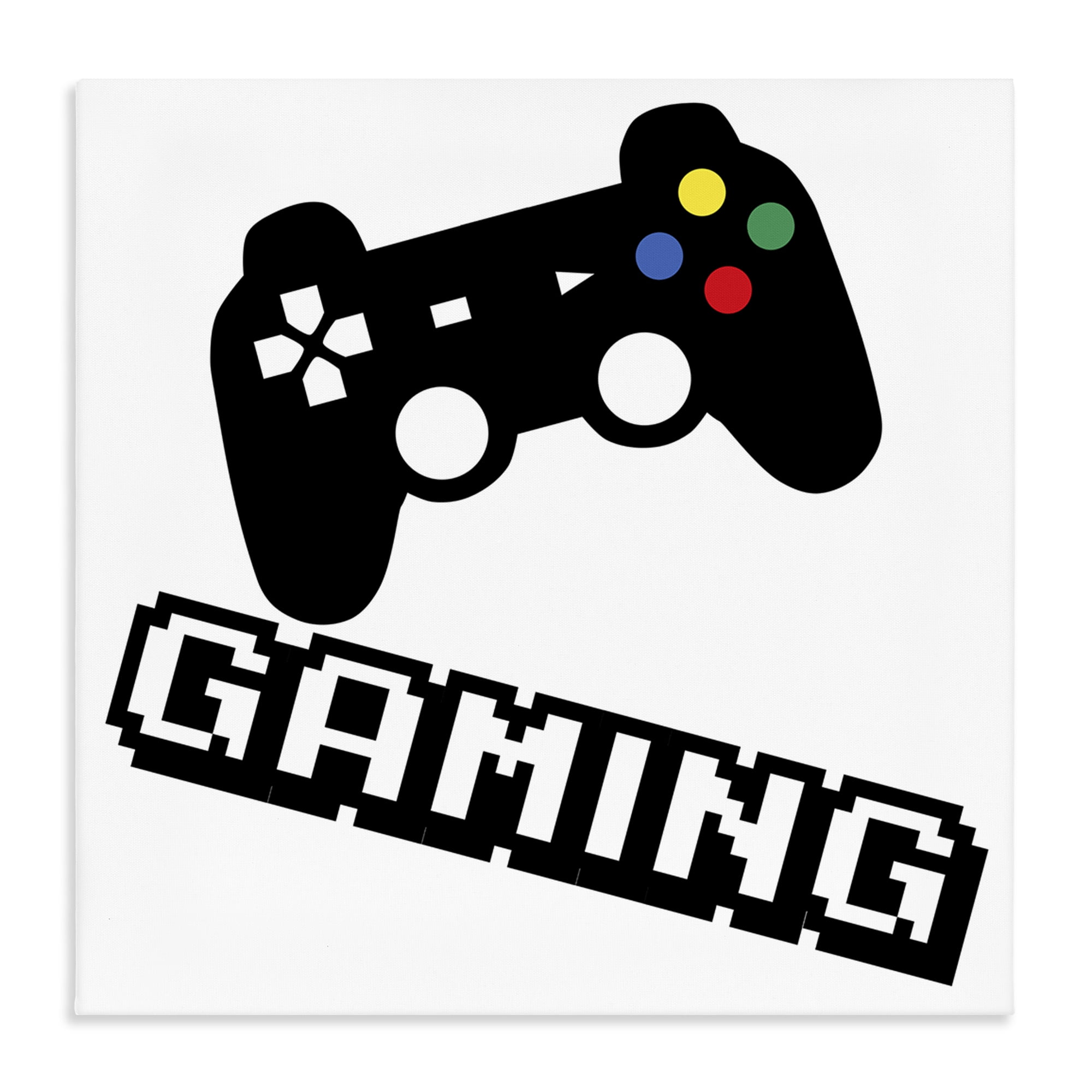 Stupell Industries Playful Pixel Gaming Canvas Wall Art, design by Marcus Prime