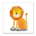thumbnail image 1 of Stupell Industries Playful Smiling Lion Sitting Quirky Orange Mane , 12 x 12, Design by Lynnda Rakos, 1 of 5