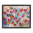thumbnail image 1 of Stupell Industries Transitional Playful Urban Hearts Pattern Black Floating Frame Canvas Art, 21 x 17, by LSR Design Studio, 1 of 8