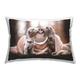 thumbnail image 1 of Stupell Industries Playing Puppies with Scarf Decorative Printed Throw Pillow Design by Natalie Grosse, 1 of 5
