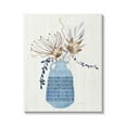 thumbnail image 1 of Stupell Industries Pleasant Blue Vase Boho Flowers Botanicals Arrangement Graphic Art Gallery Wrapped Canvas Print Wall Art, Design by Tava Studios, 1 of 5